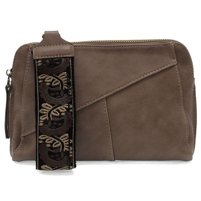 GIGI-CRSBDY W/ WRST STRP/TAUPE