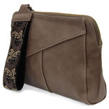 Gigi- Crossbody w/ Wrist Strap/Taupe