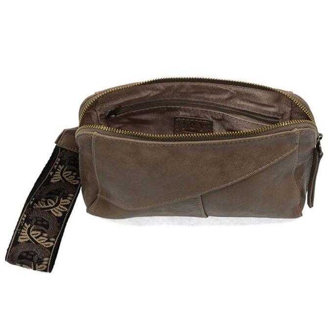 GIGI-CRSBDY W/ WRST STRP/TAUPE