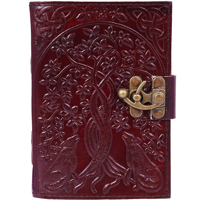 Fantasy Gifts JRNL-WOLVES W/ TREE OF LIFE