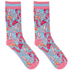 Living Royal Socks-Crew Cowgirl Boots Womens