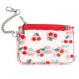 Living Royal *KEY CHAIN-CLEAR CHERRY POUCH
