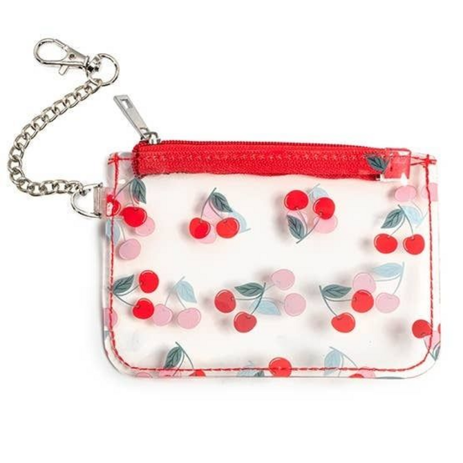 Living Royal *KEY CHAIN-CLEAR CHERRY POUCH