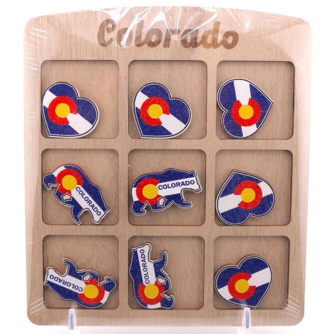 Monterey TOY-TICTACTOE BEAR/HEART/CO FLAG