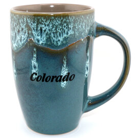 American Gift Corp Mug-Latte Earthtone Drip CO 18oz