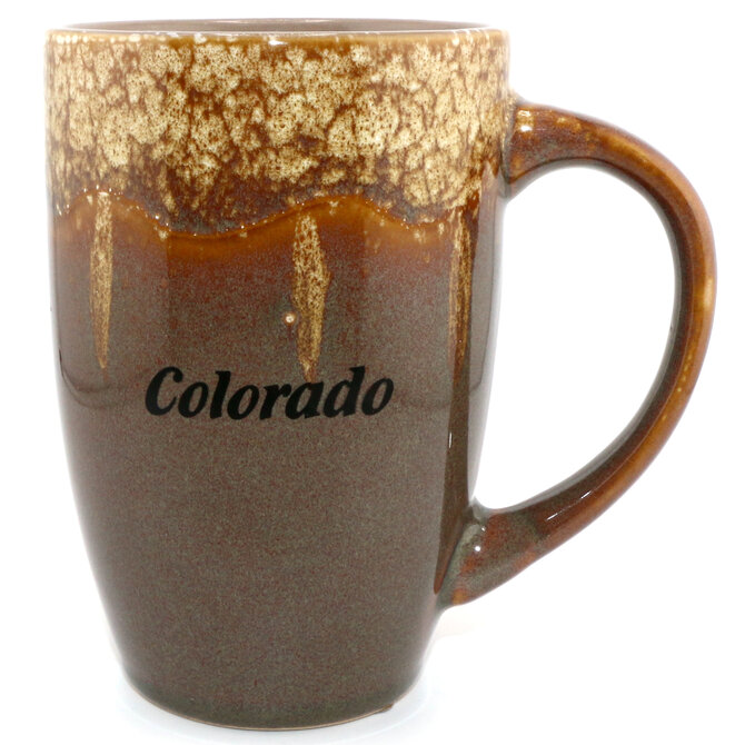 American Gift Corp MUG-LATTE EARTHTONE DRIP CO 18OZ