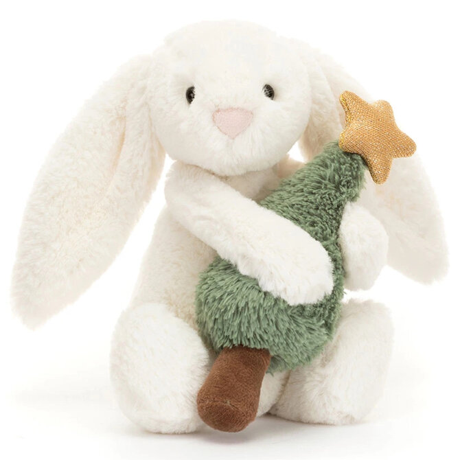 Jelly Cat Inc BASHFUL BUNNY W/ XMAS TREE