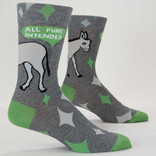 Blue Q M SOCKS-ALL PUNS INTENDED