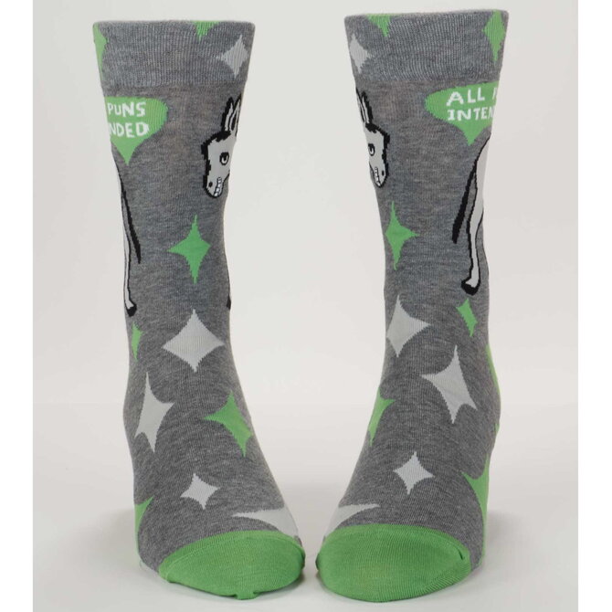 Blue Q M SOCKS-ALL PUNS INTENDED