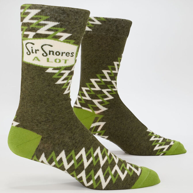 Blue Q M SOCKS-SIR SNORES ALOT