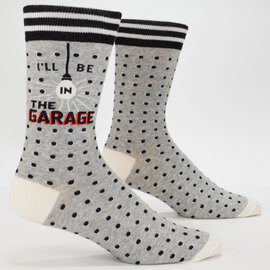 Blue Q M SOCKS-I'LL BE IN GARAGE
