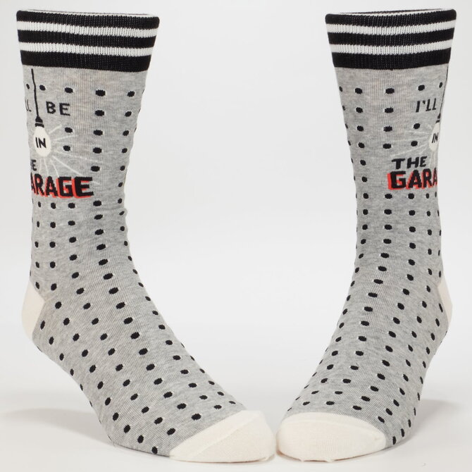 Blue Q M SOCKS-I'LL BE IN GARAGE