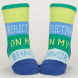 Blue Q SOCKS-BABY CUSTOMER/MY BEST BEHAVOIR