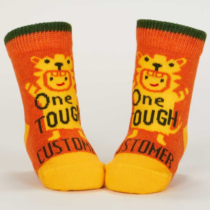 Blue Q SOCKS-BABY CUSTOMER/MY BEST BEHAVOIR