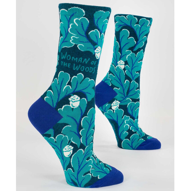 Blue Q SOCKS-WOMAN OF THE WOODS CREW
