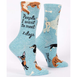 Blue Q SOCKS-PEOPLE TO MEET/DOG CREW