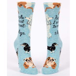 Blue Q SOCKS-PEOPLE TO MEET/DOG CREW