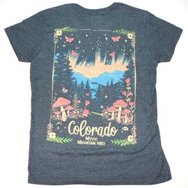 On The Road Apparel Womens Tee-Lunar Bloom Colorado
