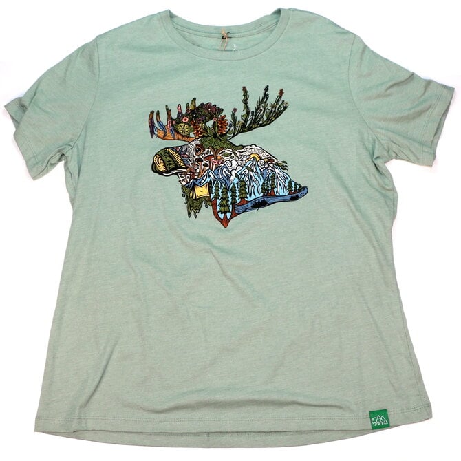 Wild Tribute AL002-BOHO MOOSE TEE RLX FIT