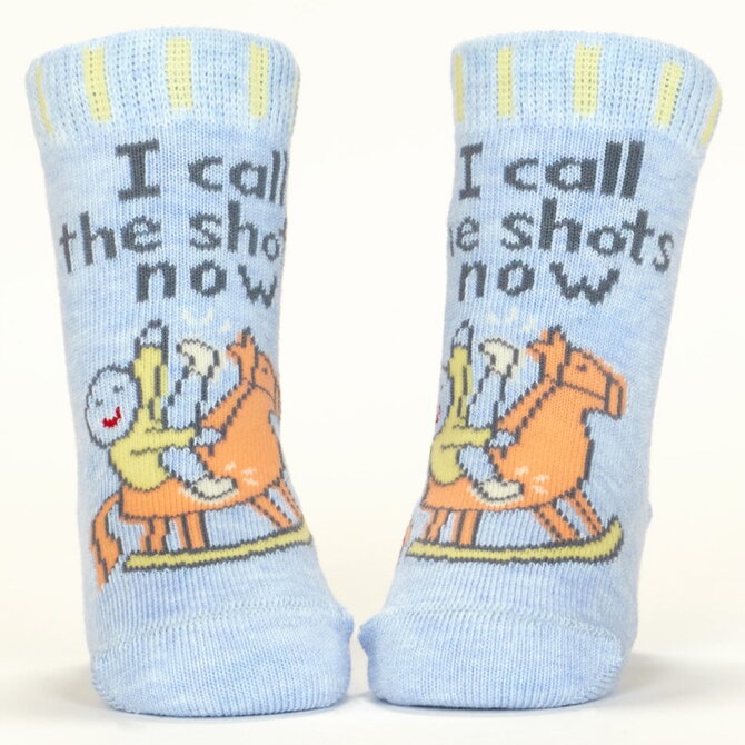 Blue Q SOCKS-BABY CALL SHOTS/BABY TIME