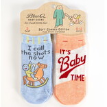 Blue Q SOCKS-BABY CALL SHOTS/BABY TIME