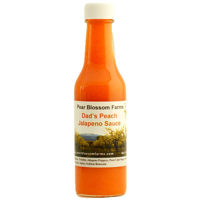 PEAR BLOSSOM FARMS SAUCE-DADS PEACH JALAPENO 5OZ