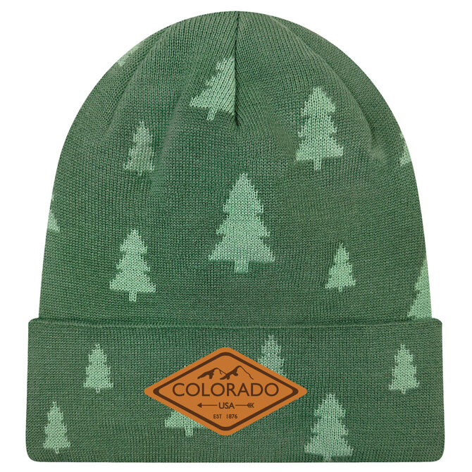 LOCALE BEANIE-CO USA 1876 FOREST GRN