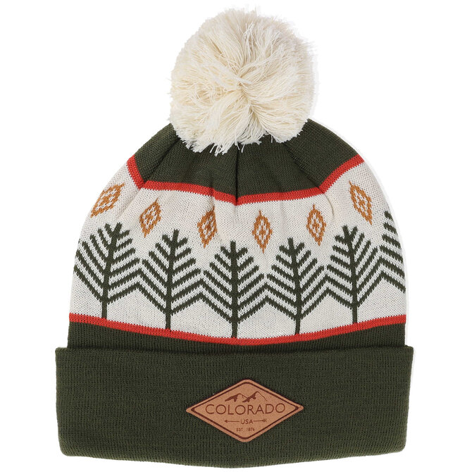 LOCALE BEANIE-RUSTIC TREES OLIVE