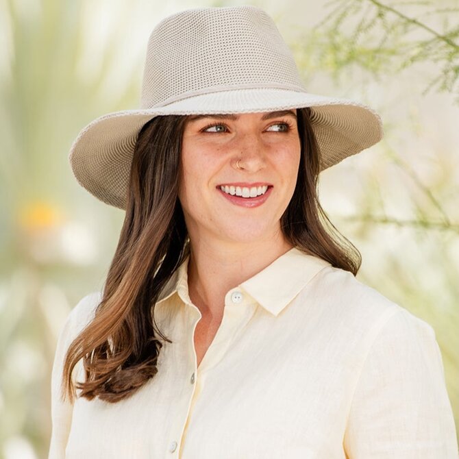 WALLAROO HAT COMPANY HAT-VICTORIA FEDORA STONE