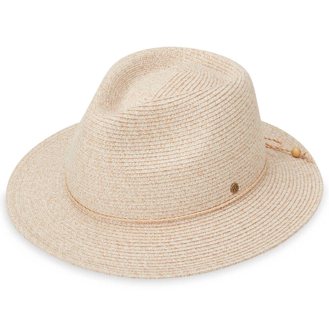 WALLAROO HAT COMPANY HAT-RIO/WHT BEIGE