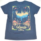 On The Road Apparel Womens Tee-Lunar Bloom Colorado