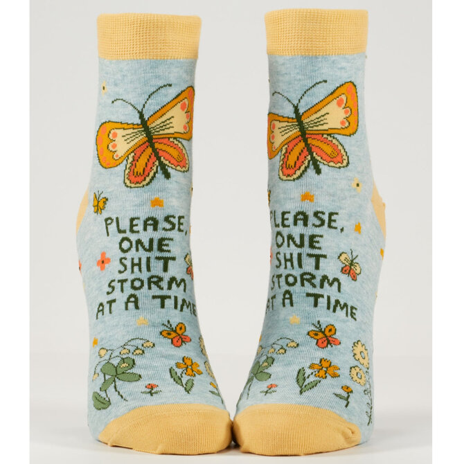 Blue Q SOCKS-SHITSTORM ANKLE