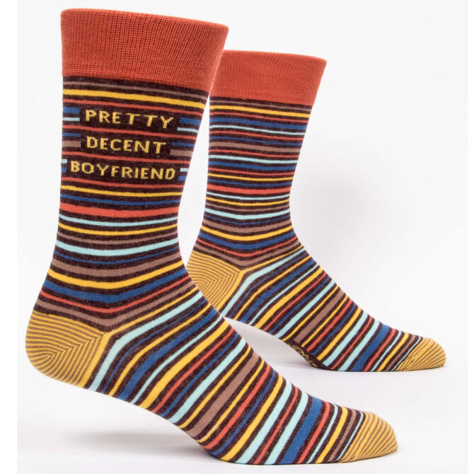 Blue Q M SOCKS-PRETTY DECENT BOYFRIEND