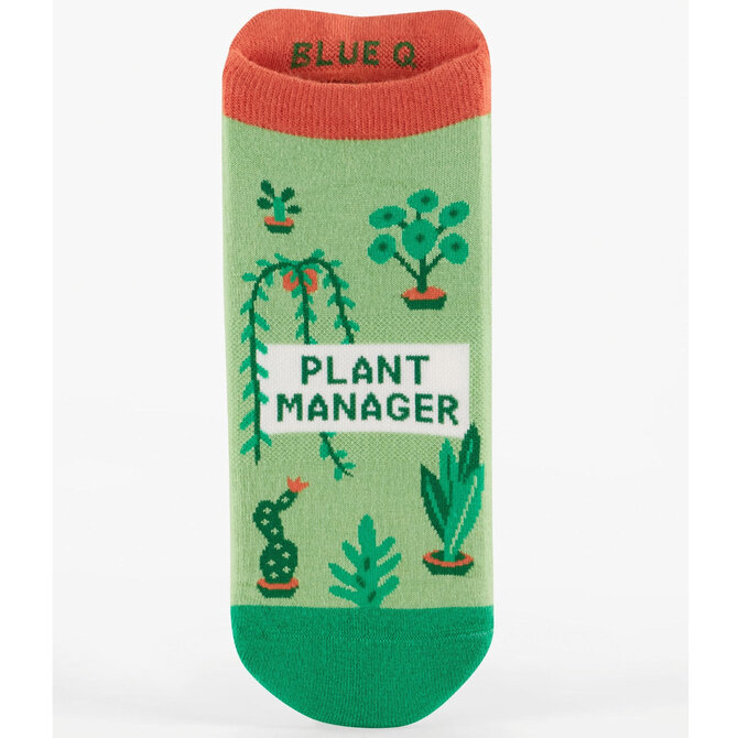 Blue Q SOCKS-SNEAKER PLANT MANAGER S/M