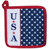 Kay Dee Designs POT HLDR-USA/STARS EMB