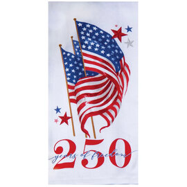 Kay Dee Designs Tea Towel-250 Years/Flags