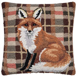 Peking Handicraft PILLOW-FOX TARTAN 18X18