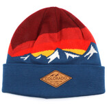 LOCALE BEANIE-ALPINE AURORA RED/ORANGE