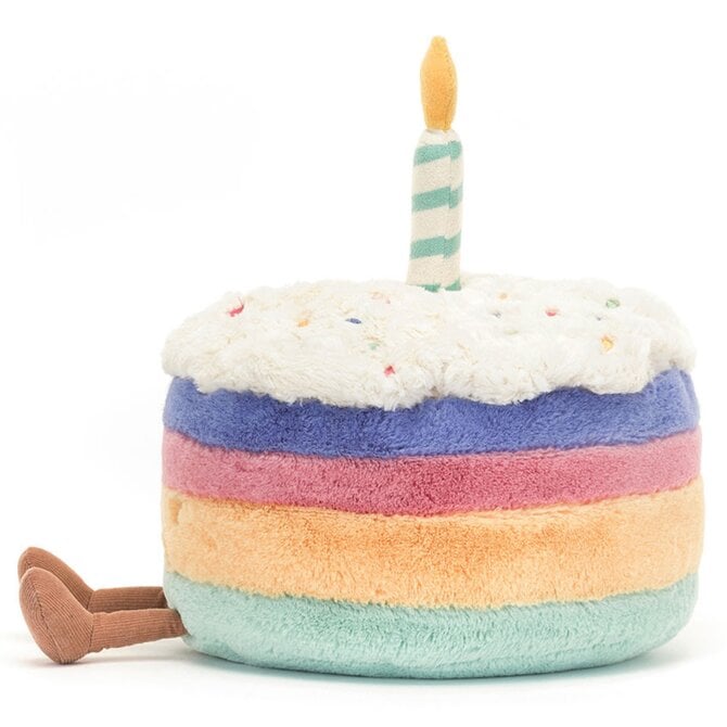 Jelly Cat Inc AMUSEABLE RAINBOW BIRTHDAY CAKE