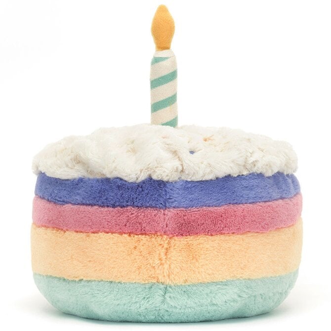 Jelly Cat Inc AMUSEABLE RAINBOW BIRTHDAY CAKE