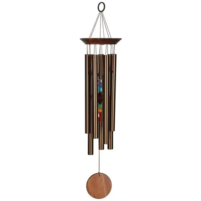Woodstock Percussion CHIME-CHAKRA 7 STONES BRONZE LG