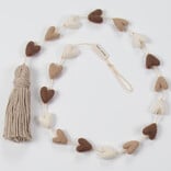 BANDANA LOVE HEART STRING-MOCHA LATTE HEARTS