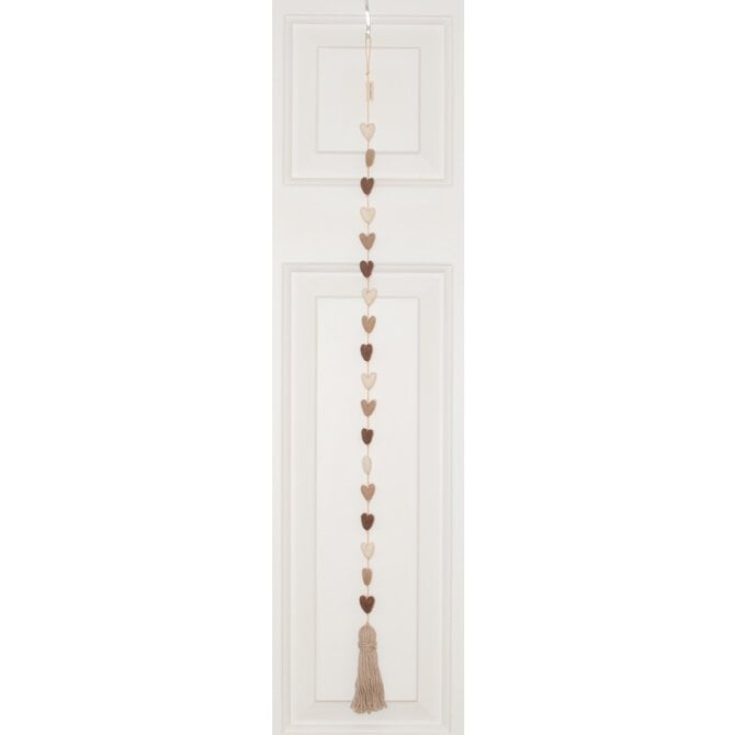 BANDANA LOVE HEART STRING-MOCHA LATTE HEARTS