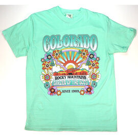 BOULDER CANYON APPAREL TEE-RADIANT MTFLORAL BEAR