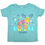 Jk 2 Apparel CHILDRES TEE-FLORAL SPARKLE MOOSE