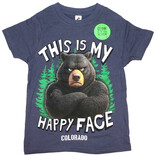 Jk 2 Apparel KK003 HAPPY FACE BLACK BEAR