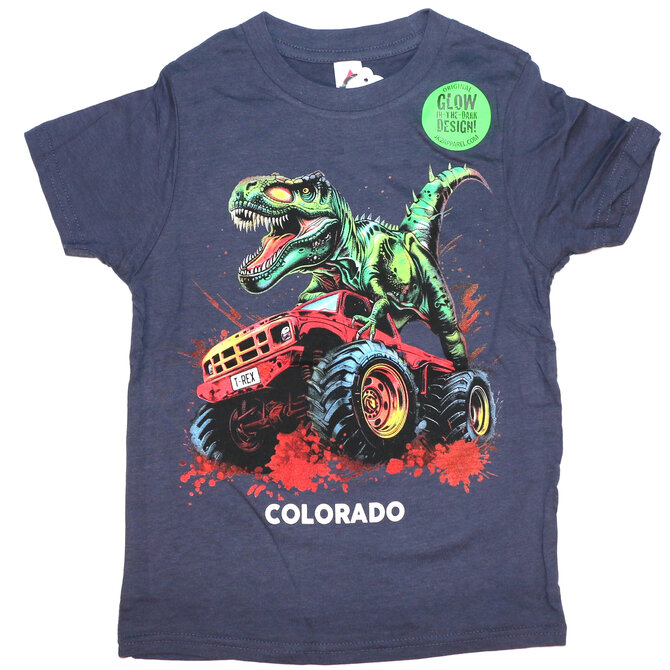 Jk 2 Apparel CHILDRENS TEE-T-REX MONSTER TRUCK