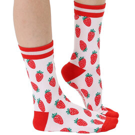Living Royal SOCKS-STRAWBERRY BAMBOO CREW WMNS