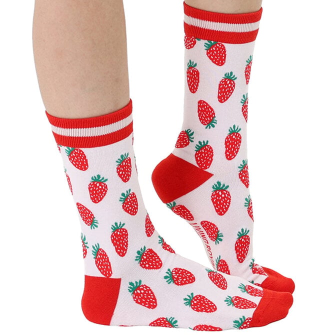 Living Royal SOCKS-STRAWBERRY BAMBOO CREW WMNS