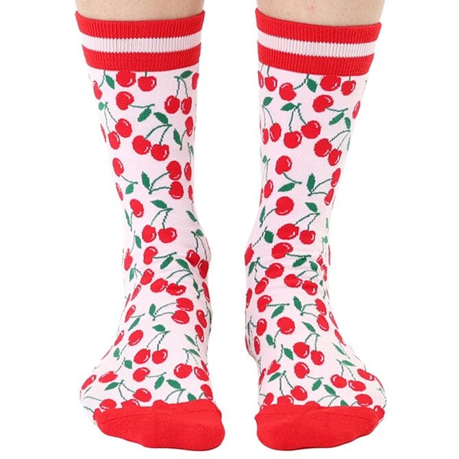 Living Royal SOCKS-CHERRY BAMBOO CREW WMNS